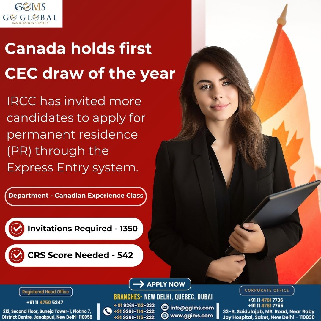 Canada Holds First CEC Draw of the Year
