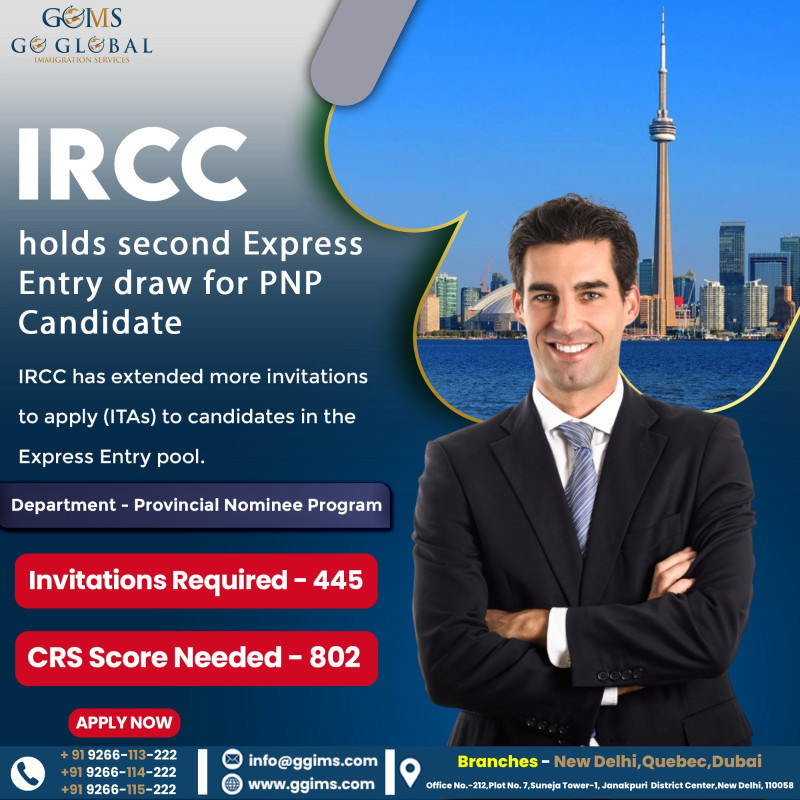 IRCC holds Second Express Entry Draw for PNP Candidates