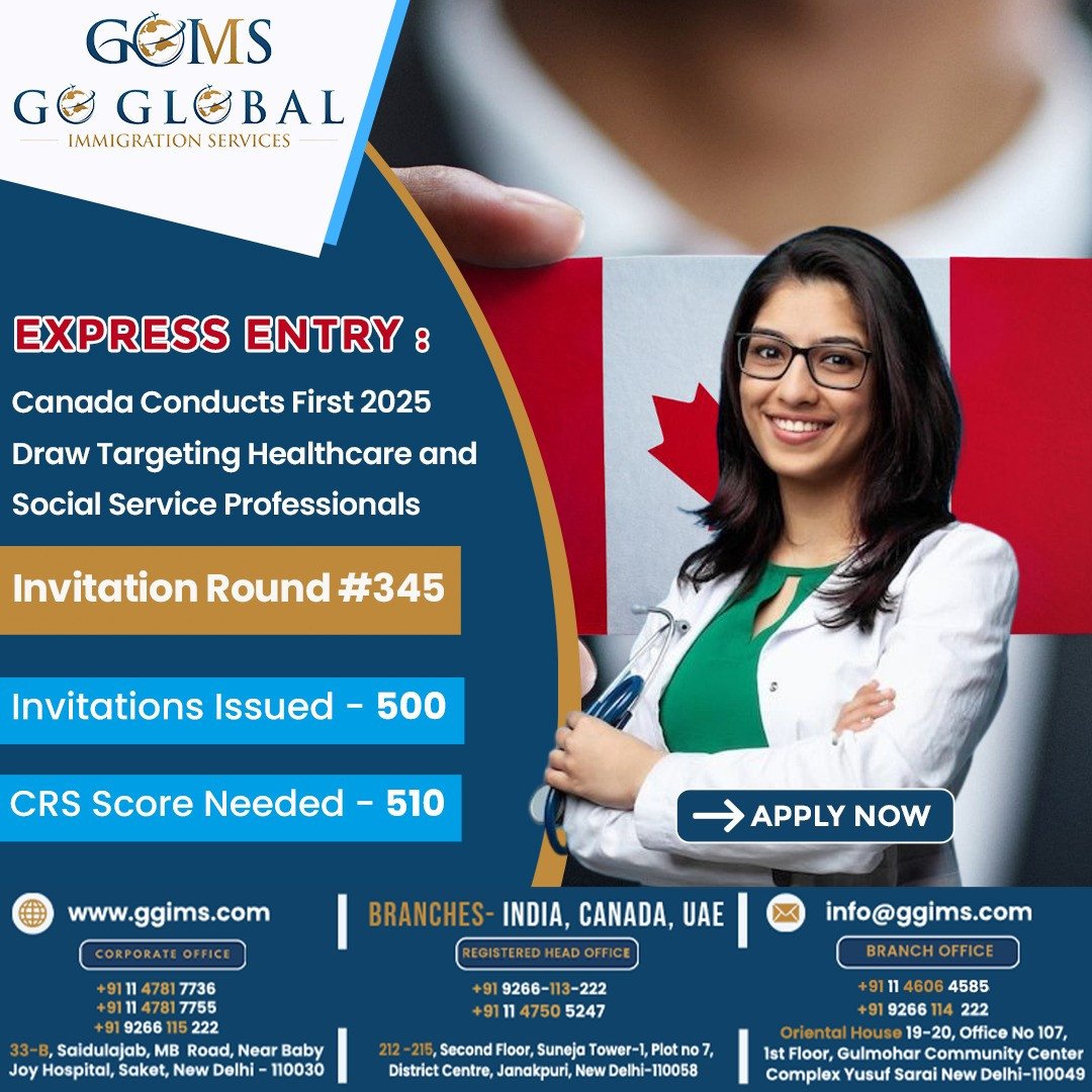 Express Entry: Canada Conducts First 2025 Draw Targeting Healthcare and Social Service Professionals