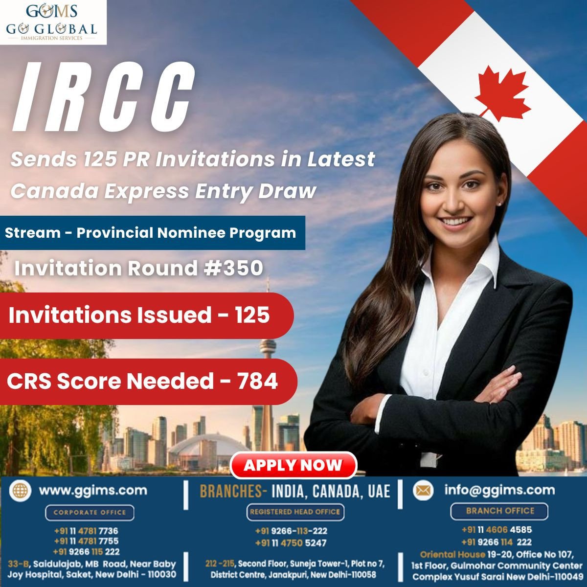 IRCC Sends 125 PR Invitations in Latest Canada Express Entry Draw